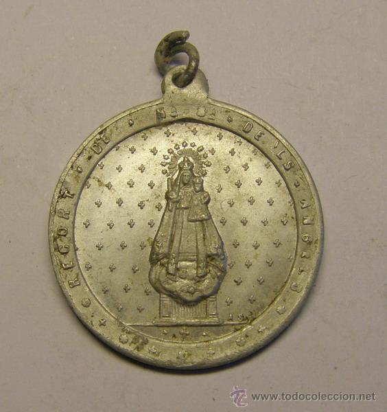 Antig&uuml;edades: Medalla religiosa N&ordf; S&ordf; dels Angels. - Foto 1