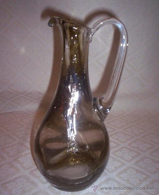 Antig&uuml;edades: Antigua jarra de cristal - Foto 3