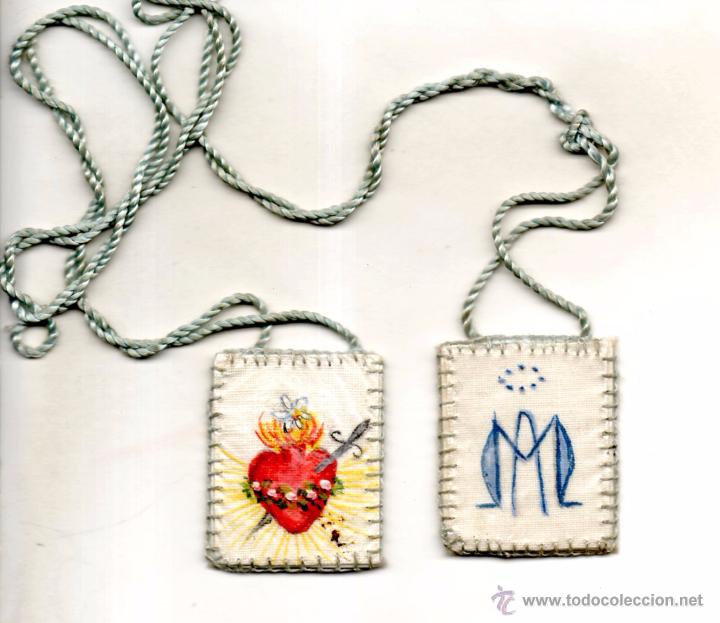 Antiguidades: PROTEGE CUNAS ESCAPULARIO DE INFANTE A&Ntilde;OS 30-40 DETENTE. AMULETO. TALISMAN.OCULTISMO.ESOTERISMO