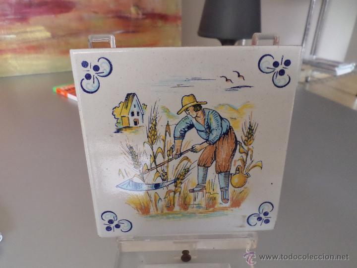 Antig&uuml;edades: AZULEJO SEGADOR - Foto 1