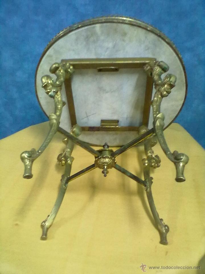 Antig&uuml;edades: MESA BRONCE ENCIMERA MARMOL - Foto 5