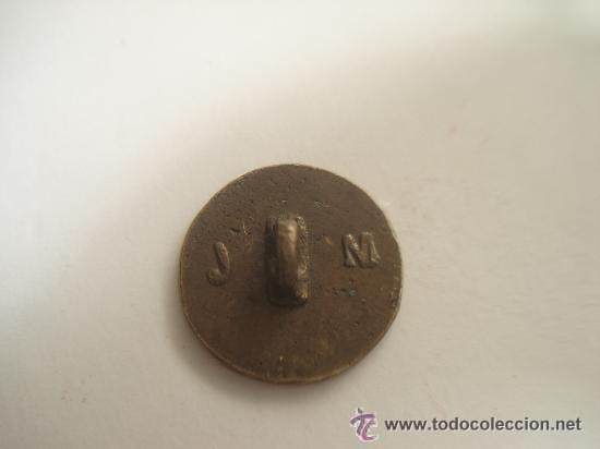 Antig&uuml;edades: BOTON DE ISABEL II. - S. XIX - Foto 2