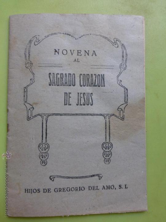 Antiquit&eacute;s: NOVENA AL SAGRADO CORAZ&Oacute;N DE JESUS POR LA PROPAGANDA CATOLICA , 1959