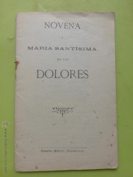 Antig&uuml;edades: NOVENA A MARIA SANTISIMA DE LOS DOLORES - Foto 1