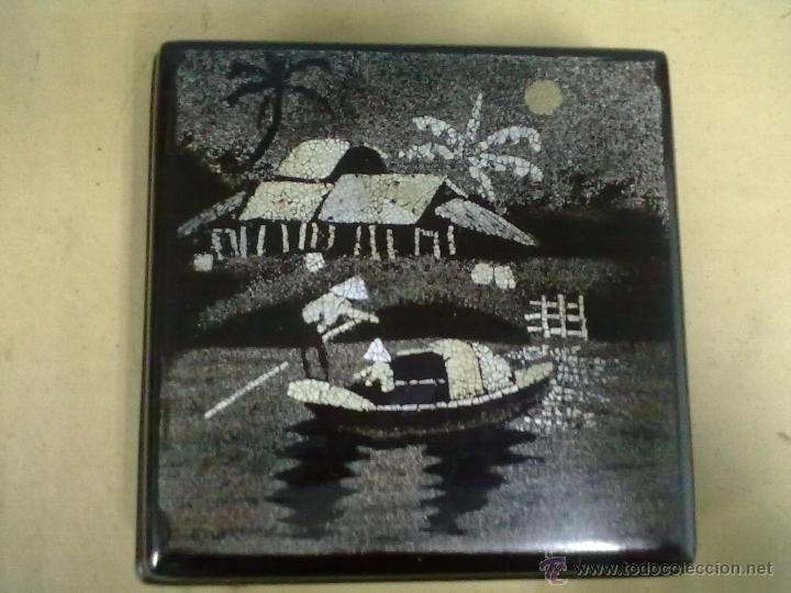 Antig&uuml;edades: CAJA LACA CHINA MADERA LACADA - Foto 1