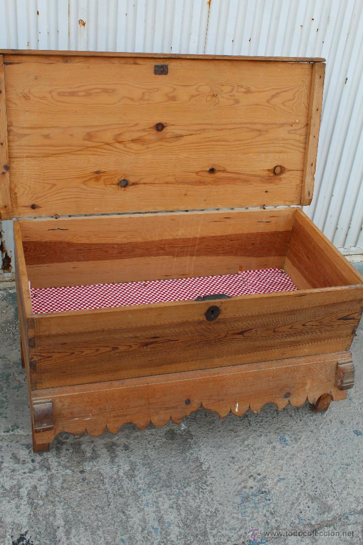 Antig&uuml;edades: ARCA ANTIGUA EN MADERA PINO DE CANADA - Foto 2