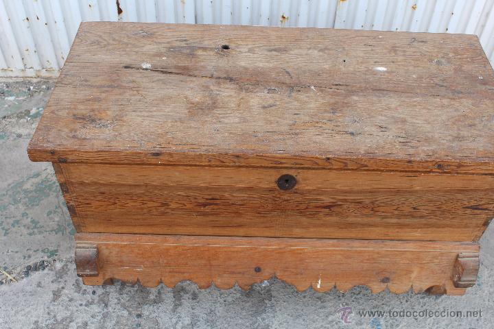 Antig&uuml;edades: ARCA ANTIGUA EN MADERA PINO DE CANADA - Foto 3