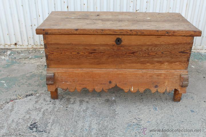 Antig&uuml;edades: ARCA ANTIGUA EN MADERA PINO DE CANADA - Foto 6