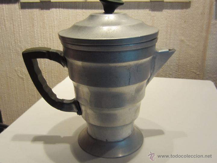 Antig&uuml;edades: cafetera art deco aluminio - Foto 1