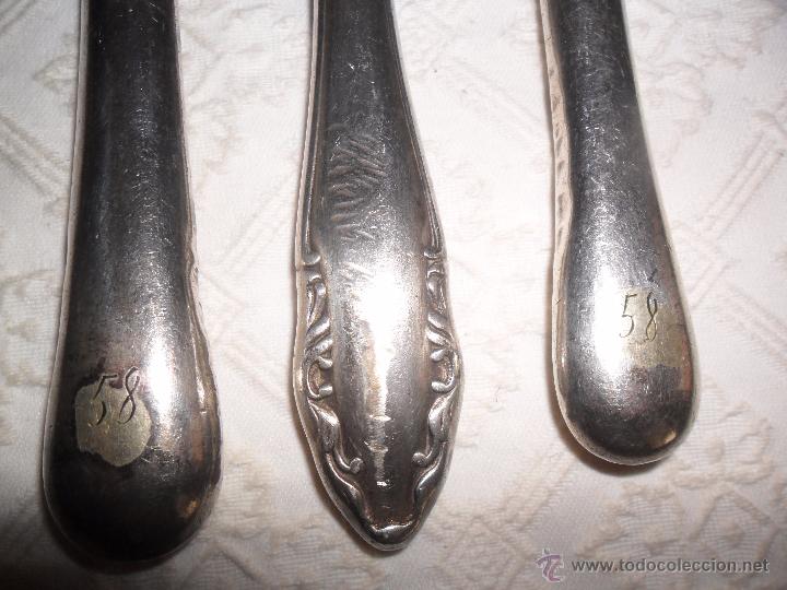 Antig&uuml;edades: Cubiertos de colecci&oacute;n . 3 cuchillos de Meneses - Foto 4