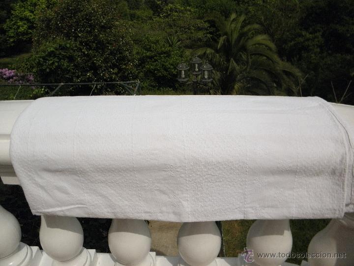 Antig&uuml;edades: Colcha antigua de algod&oacute;n de 1,60 x 2,28 m - Foto 3