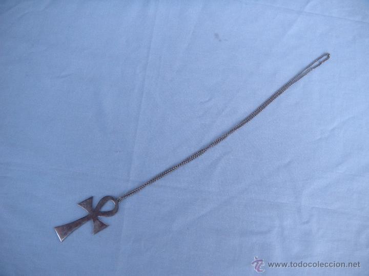 Antig&uuml;edades: CRUZ EGIPCIA CON CADENA - Foto 2