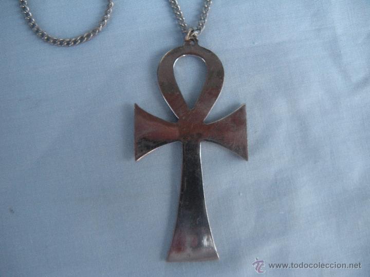 Antig&uuml;edades: CRUZ EGIPCIA CON CADENA - Foto 3