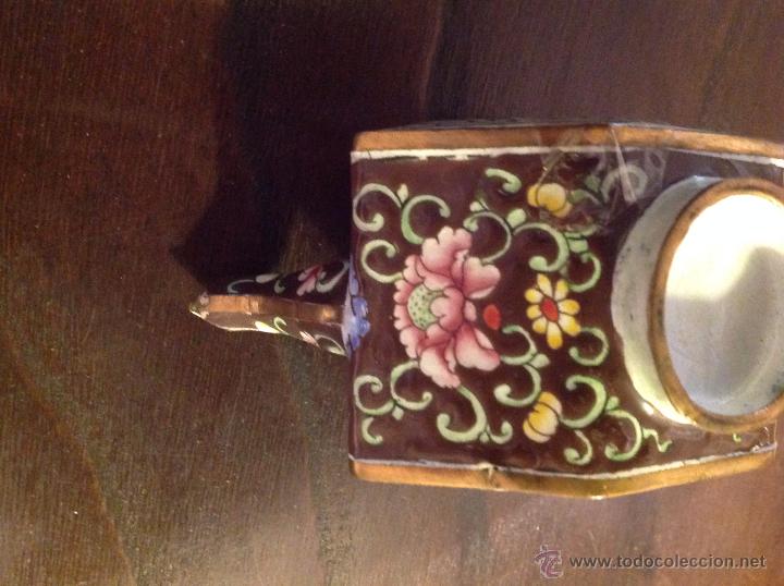 Antig&uuml;edades: tetera en esmalte cloisonne - Foto 11