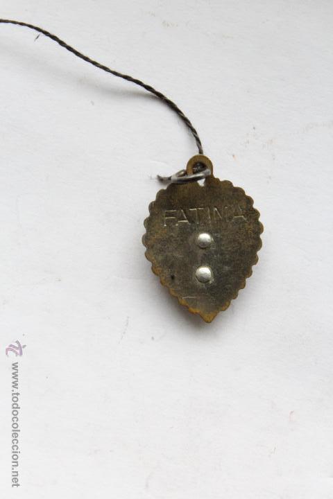 Antig&uuml;edades: M- 340. MEDALLA DE LA VIRGEN DE FATIMA. - Foto 2