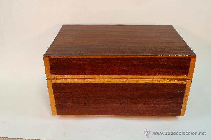 Antig&uuml;edades: CAJA JOYERO EN MADERA CON MARQUETERIA - Foto 1