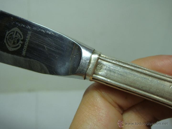Antig&uuml;edades: Antiguo Cuchillo de Plata (con contrastes) - Foto 2