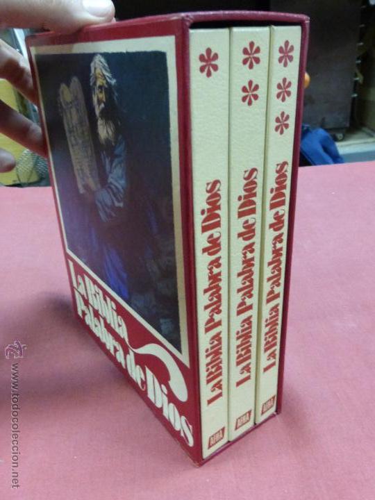 Antiquit&auml;ten: LA BIBLIA - PALABRA DE DIOS - CAJA CON TRES VOLUMENES -- EDITA AFHA INTERNACIONAL.