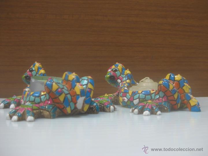 Antig&uuml;edades: dos figuras dragones Gaud&iacute; - Foto 2