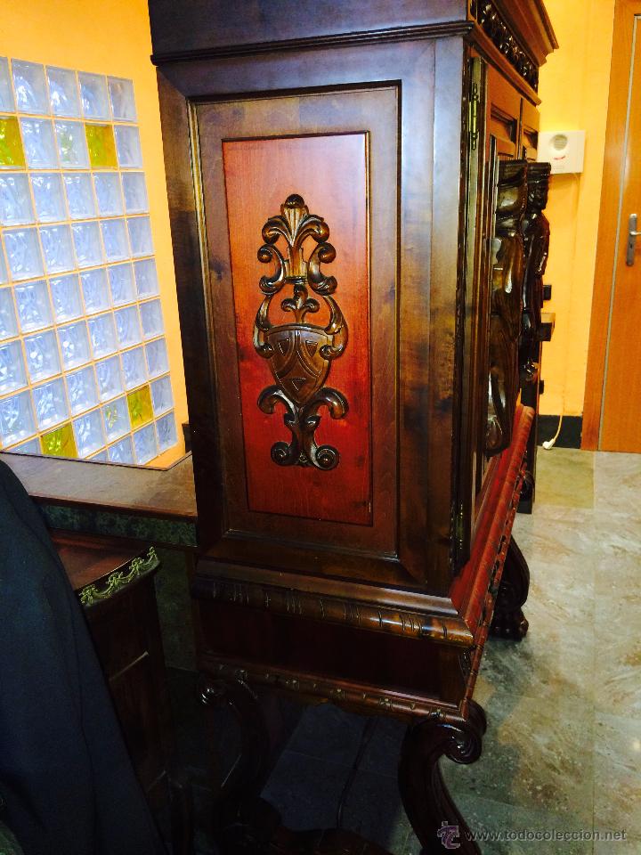 Antig&uuml;edades: MUEBLE AUXILIAR DE MADERA MACIZA - Foto 3