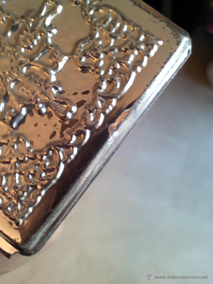 Antig&uuml;edades: ESPEJO DE BOLSO DE PLATA - Foto 3