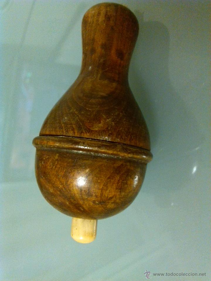 Antig&uuml;edades: ANTIGUO PULSADOR , TIMBRE , EN MADERA - Foto 2