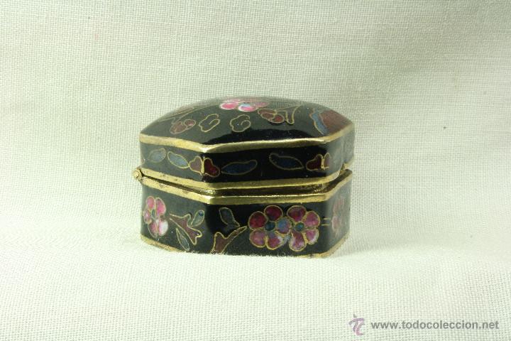 Antig&uuml;edades: Caja esmalte cloisonn&eacute; peque&ntilde;a. - Foto 4