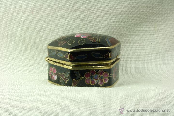 Antig&uuml;edades: Caja esmalte cloisonn&eacute; peque&ntilde;a. - Foto 5