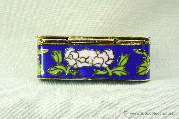 Antig&uuml;edades: Caja grande de esmalte cloisonn&eacute;. - Foto 9