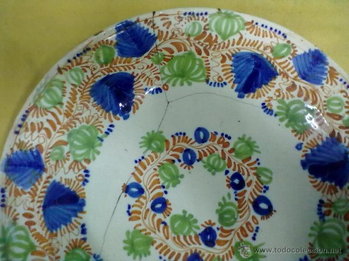 Antig&uuml;edades: DECORATIVO PLATO MANISES CON MUCHA EPOCA - Foto 3