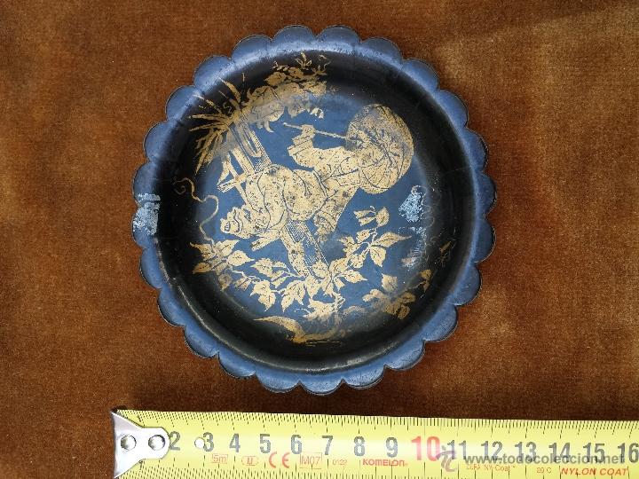 Antig&uuml;edades: Plata china de papel mache - Foto 3