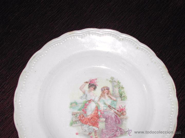 Antig&uuml;edades: Plato Marcado CHINA OPACA A&ntilde;o 1.925 - Foto 2