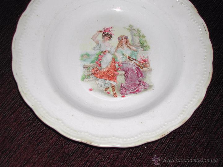 Antig&uuml;edades: Plato Marcado CHINA OPACA A&ntilde;o 1.925 - Foto 3