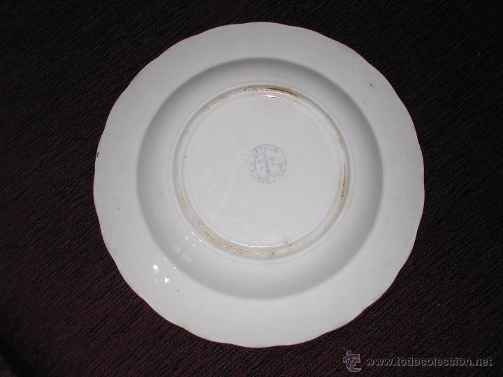 Antig&uuml;edades: Plato Marcado CHINA OPACA A&ntilde;o 1.925 - Foto 4
