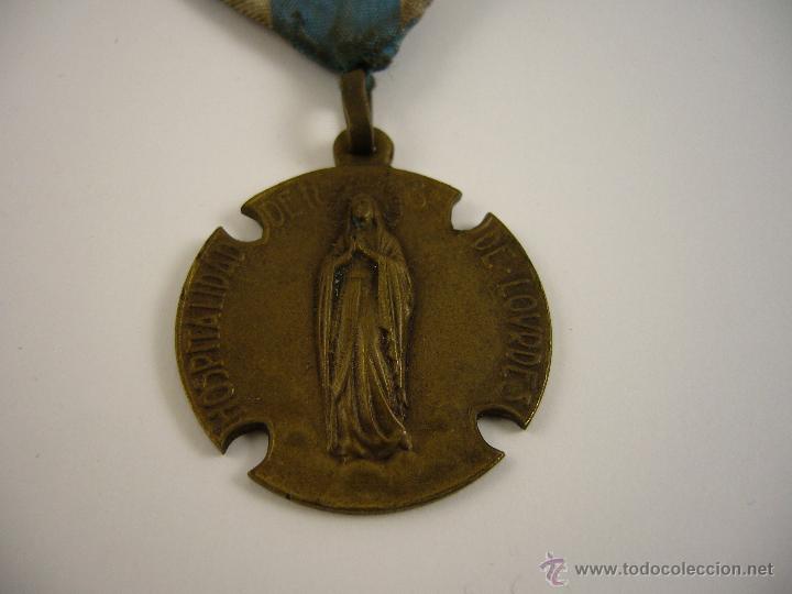 Antig&uuml;edades: MEDALLA RELIGIOSA LOURDES - Foto 3