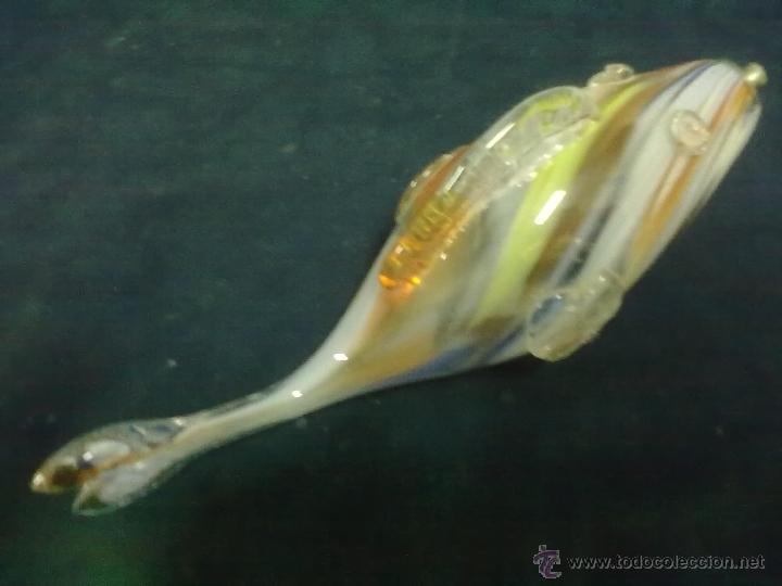 Antig&uuml;edades: ANTIGUO PEZ BOTELLA CRISTAL MULTICOLOR DE MURANO - Foto 3