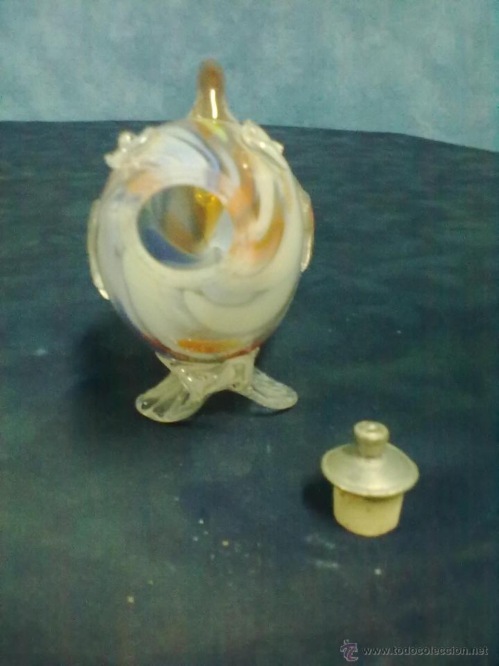 Antig&uuml;edades: ANTIGUO PEZ BOTELLA CRISTAL MULTICOLOR DE MURANO - Foto 5