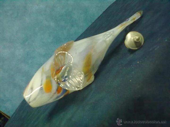 Antig&uuml;edades: ANTIGUO PEZ BOTELLA CRISTAL MULTICOLOR DE MURANO - Foto 6