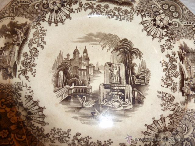 Antig&uuml;edades: plato de loza pickman cartula - Foto 4