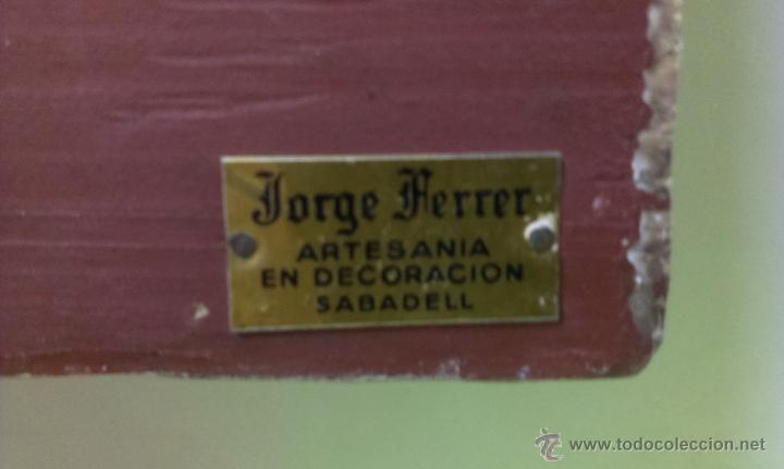 Antig&uuml;edades: TABLA DECORATIVA .BENDECID SE&Ntilde;OR NUESTRA MESA .JORGE FERRER - Foto 5