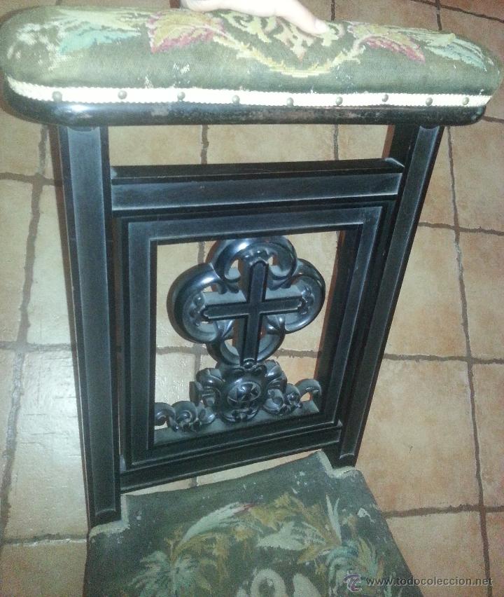 Antig&uuml;edades: Reclinatorio, madera de &iquest;ebano? - Foto 4