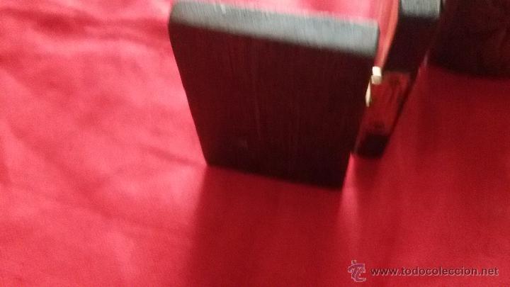 Antig&uuml;edades: DOS D&Iacute;PTICOS PEQUE&Ntilde;OS DE MADERA CON IM&Aacute;GENES RELIGIOSAS - Foto 6