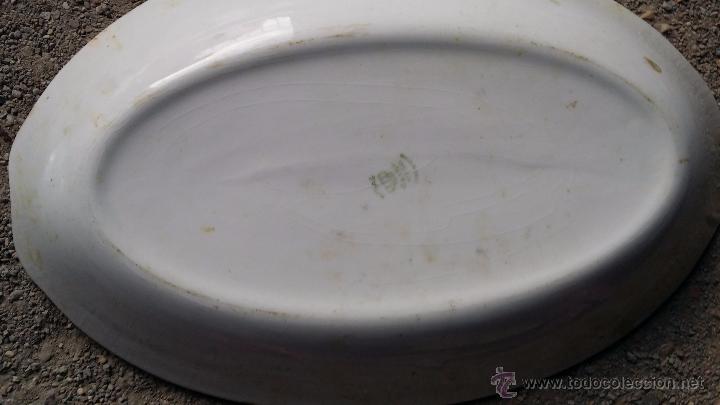 Antig&uuml;edades: lote de  4 fuentes  ovaladas. - Foto 9