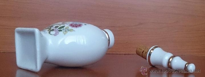 Antigüedades: Bello perfumero antiguo en porcelana francesa policromada con filo de oro de ley . - Foto 11 - 49701862
