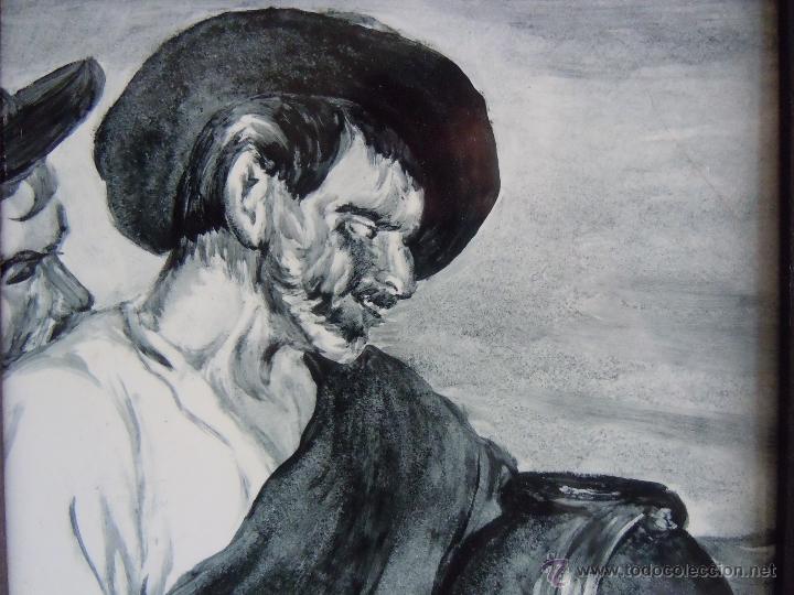 Antig&uuml;edades: ANTIGUO AZULEJO PINTADO A MANO - Foto 2