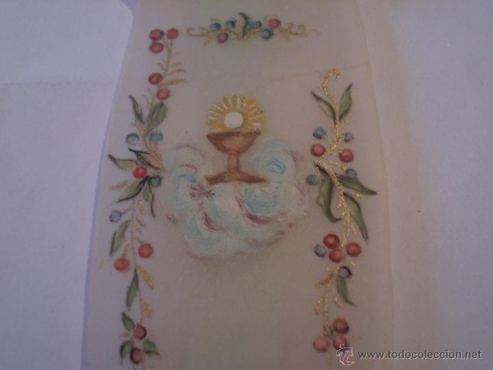Antig&uuml;edades: ANTIGUO ADITAMENTO RELIGIOSO PINTADO A MANO. - Foto 2