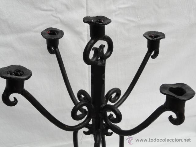 Antig&uuml;edades: CANDELABRO DE HIERRO. - Foto 3