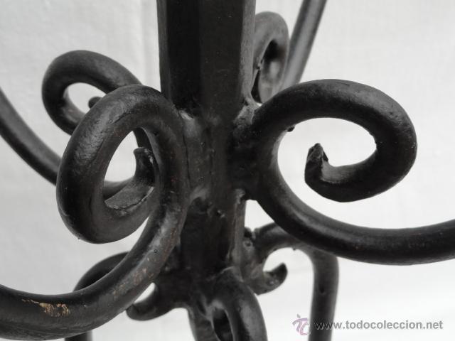 Antig&uuml;edades: CANDELABRO DE HIERRO. - Foto 4