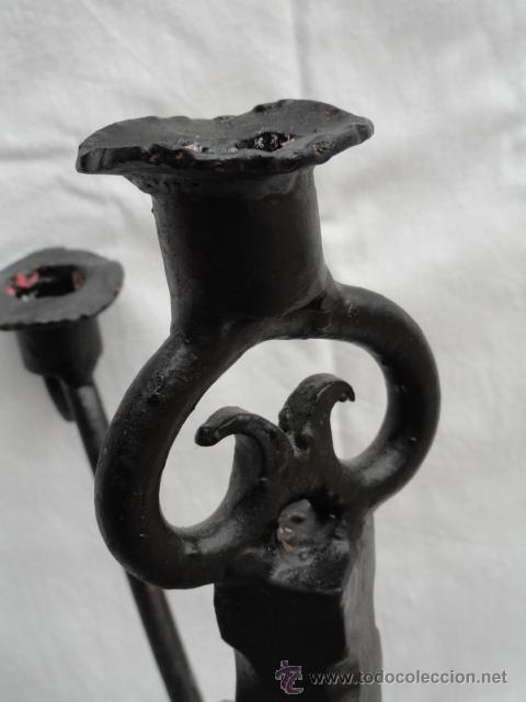 Antig&uuml;edades: CANDELABRO DE HIERRO. - Foto 5