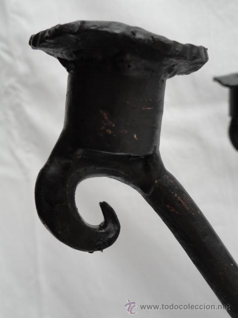 Antig&uuml;edades: CANDELABRO DE HIERRO. - Foto 6
